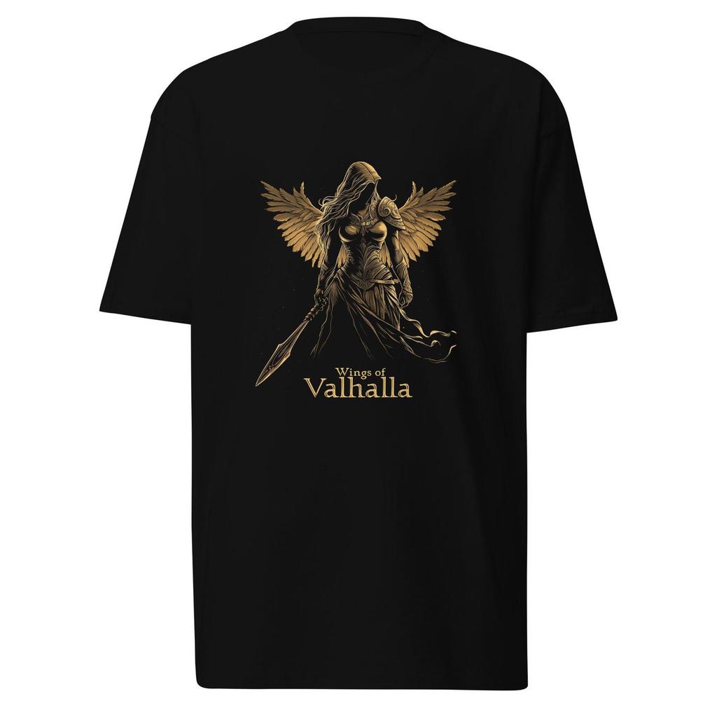 Viking Shirt, Norse Valkyrie Wings of Valhalla, Heavyweight T-Shirt