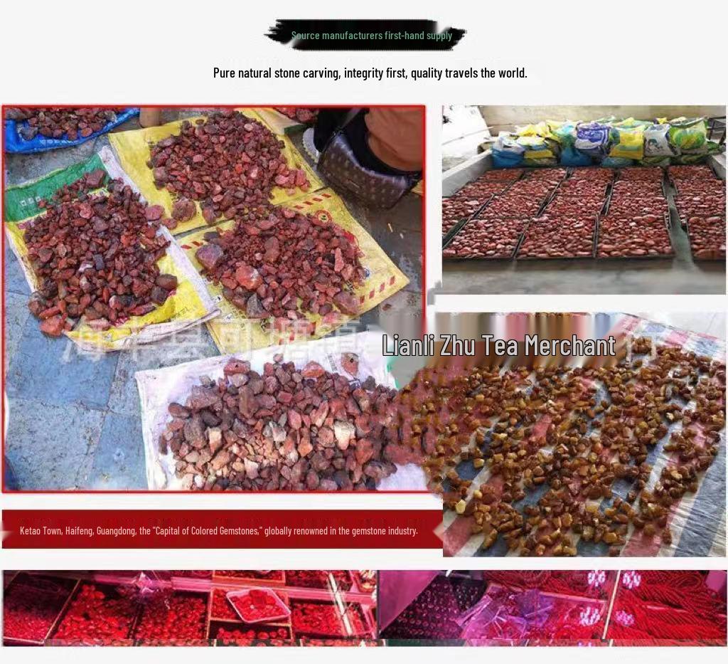 Высококачественный браслет из бирюзы Хубэй с бусинами из синего фарфора