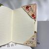 Flower Letter Embroidery Stitched Felt Corner Bookmark Felt Book Marker Clip  Gift