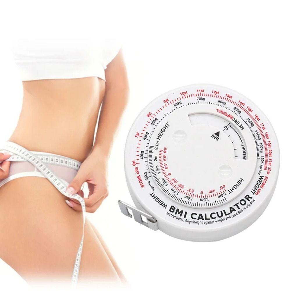 Automatic Telescopic BMI Tape Measure Soft Waist Tape Measure Portable Health Ruler