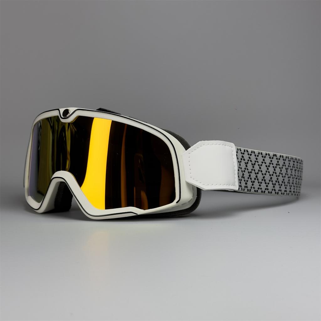 Ретро очки для езды на мотоцикле Cafe Racing Motorcycle MX ATV Classic Ветрозащитные очки Солнцезащитные очки для бездорожья Очки для катания на лыжах Уличные очки унисекс