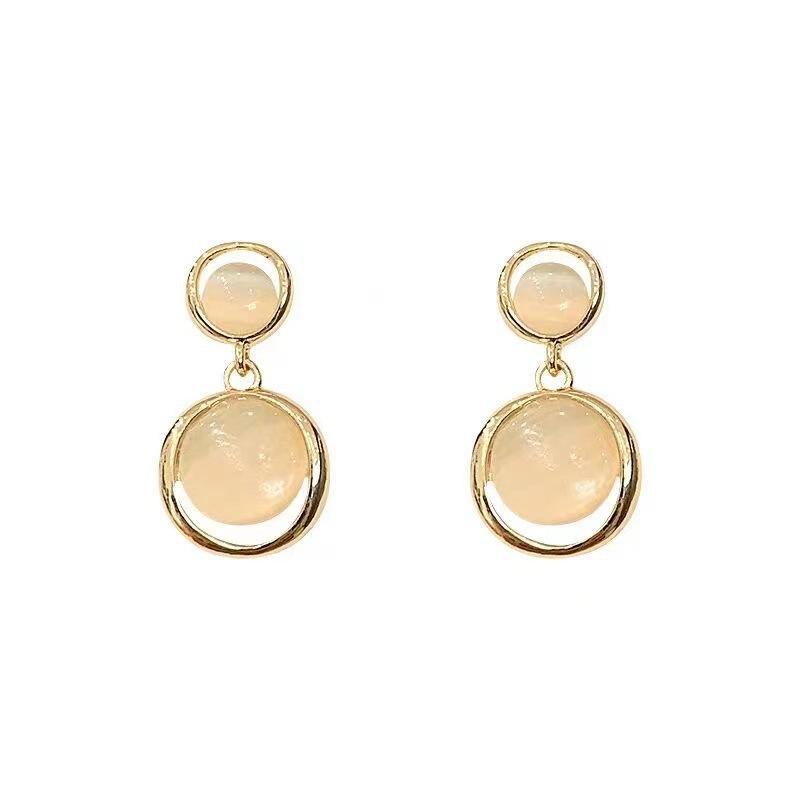 Light Luxury Advanced Sense Minimalist Temperament Geometric Earrings For Women