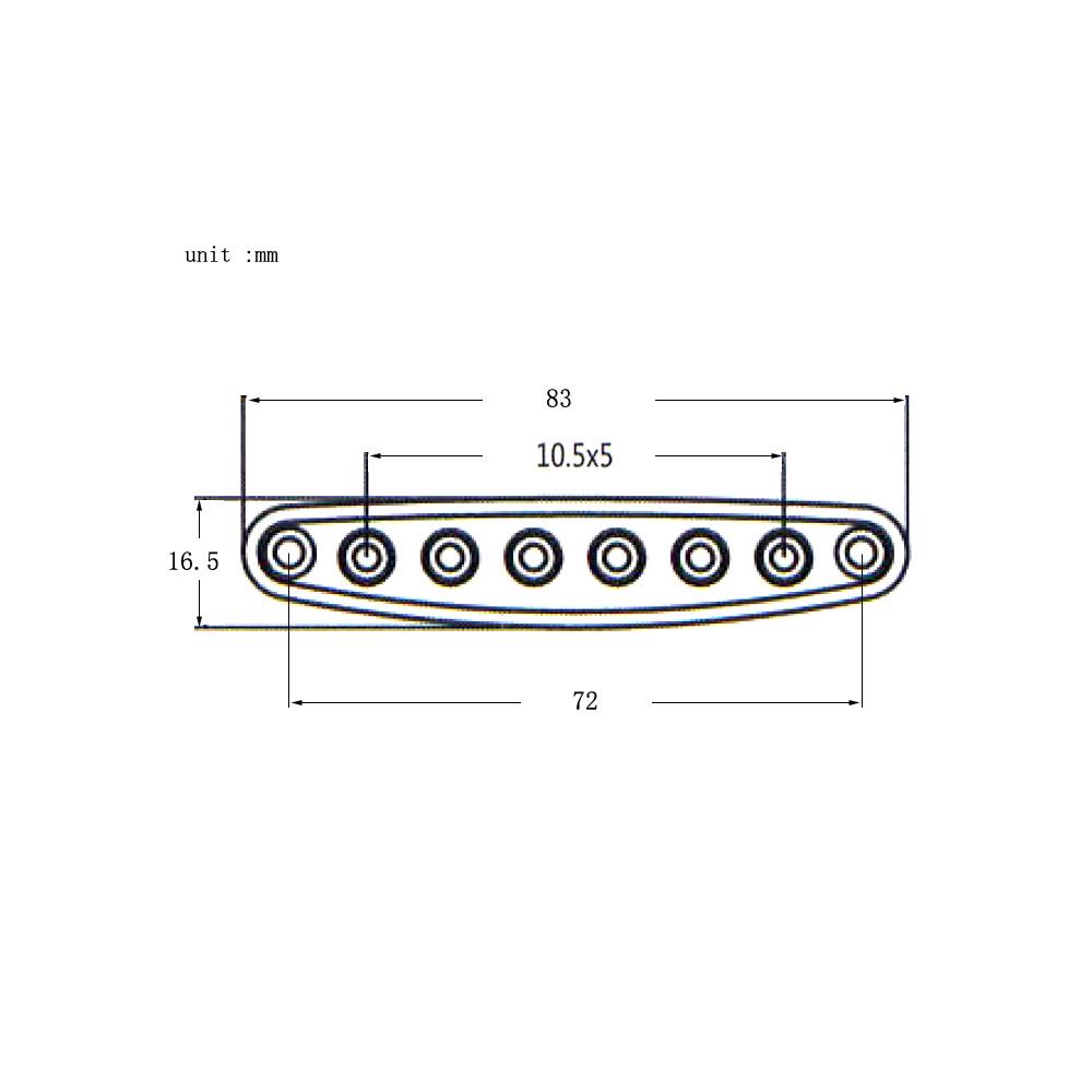 Electric Guitar Parts Metal Bridge String Through Body Ferrules Bushing