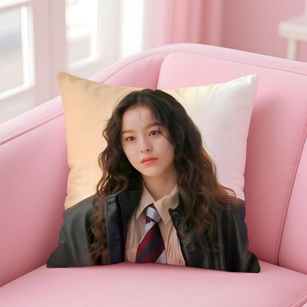 Горячая Милая Корейская Kpop Актриса ППарк Джи Ху Наволочка для Подушки Короткий Плюш Невидимая Молния Комната Диван Наволочка