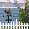 Rooster Weather Vane Retro Metal Wind Vane Roof Decoration Farmhouse Decorative Weather Vane for Outdoor Garden Decor