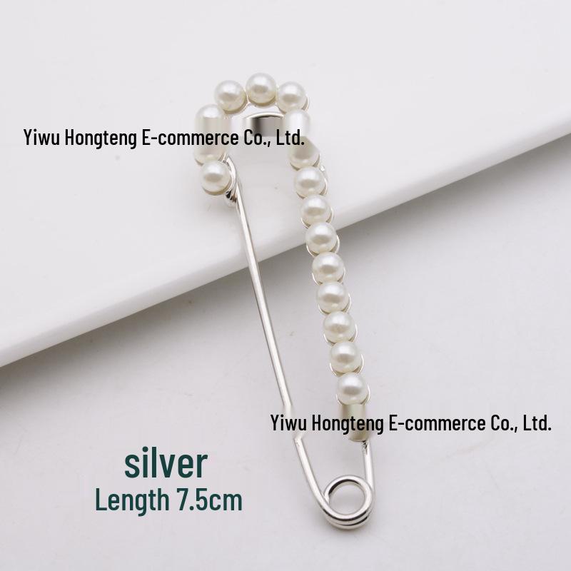 Роскошная брошь из сплава с жемчугом и стразами: Высококлассный модный аксессуар для свитеров, шарфов и подчеркивания талии.