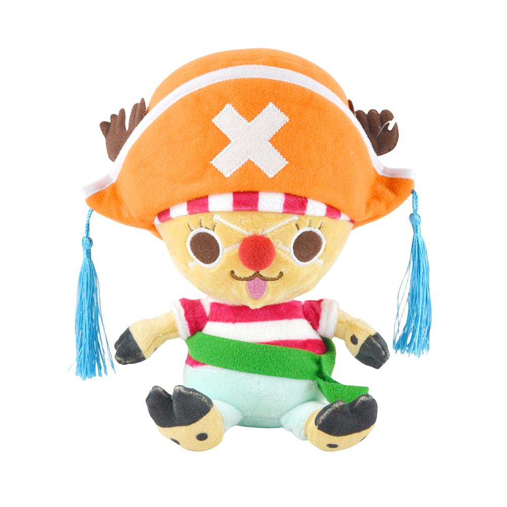 Японское аниме 25 см One Piece Оригинальные плюшевые игрушки CartoonFigure Luffy Chopper Ace Roronoa Zoro Милая мягкая кукла Дети Рождественские подарки