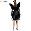 Women's Dark Angel Wings Cosplay Outfit Made With Soft Polyester For Halloween Fun