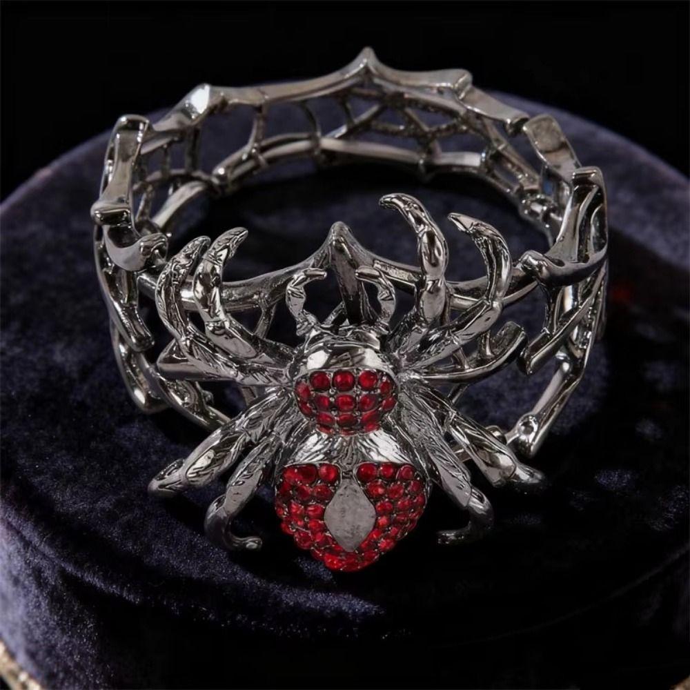 Vintage Halloween Jewelry Dark Punk Spider Stretch Bracelets Spider Bracelet Party Accessories