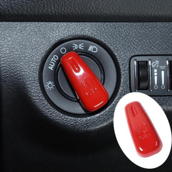 Для 2011- Dodge Charger ABS Красная Накладка на Кнопку Переключателя Фары Салона