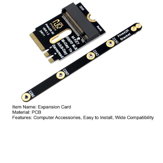 Yousheng M.2 A&E To NVME SSD Expansion Card Supports 2230/2242/2260/2280 Computer Motherboard M2 Key A-E To NVME SSD PCIe 4.0 Extension Adapter PCB