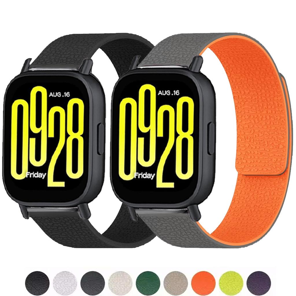 22-мм ремешки для часов Redmi watch 5 lite/5 active sport, магнитный силиконовый браслет, ремешок Amazfit bip 5 6/helio/balance 2