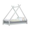 TAHUKA Children's Teepee Bed 90 X 180 Light Grey