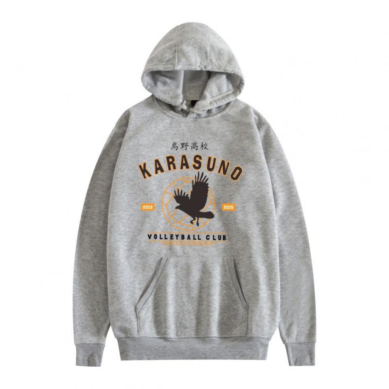 2025Модный тренд Свободная Волейбол Молодежный Мультяшный Японское Аниме Принт Свободная Толстовка Худи для Мужчин