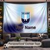 Lazio FC Personalized Tapestry Support Custom Name, Wall Art Home Decoration