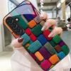 Чехол для телефона Samsung S26ULTRA Закаленное стекло S24 Защитный чехол A16 A07 Блок из цветов Мультиколор Сочетание с A07