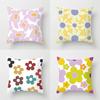 Летняя свежесть Наволочка с маленькими цветами Гостиная Диван Спальня Офис Спинка Односторонняя Короткий вельвет Простая наволочка