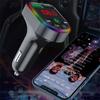 Автомобильный Bluetooth-плеер FM-передатчик Автомобильный комплект MP3-модулятор плеер Handsfree аудиоресивер 2 USB быстрое зарядное устройство