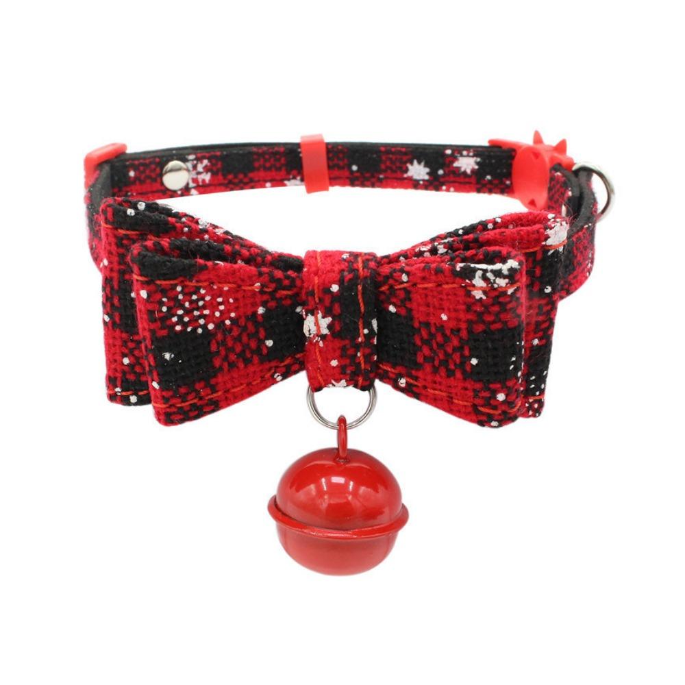 Регулируемый рождественский ошейник-бабочка для собак, снежинок, кошек, рождественский ошейник для собак, щенков, кошек