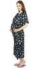 Maternity Floral Kaftan Nursing Night Gown|Front Buttons- Baby Shower