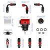 Adjustable FPR AN6 Fitting EFI Fuel Pressure Regulator For 7MGTE MKIII with Hose Line Fittings Oil 100psi Gauge Universal