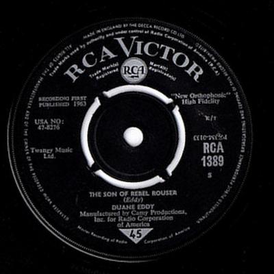 7-дюймовая пластинка DUANE EDDY - The Son Of Rebel Rouser RCA1389 RCA Victor 1964 Великобритания Рок Б/У