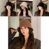 Natural Style Wide Brim Fisherman Hat For Women With Textured Design
