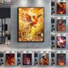 5D DIY Phoenix Cross Stitch Rhinestones Diamond Drawing Embroidery Mosaic Home Decor