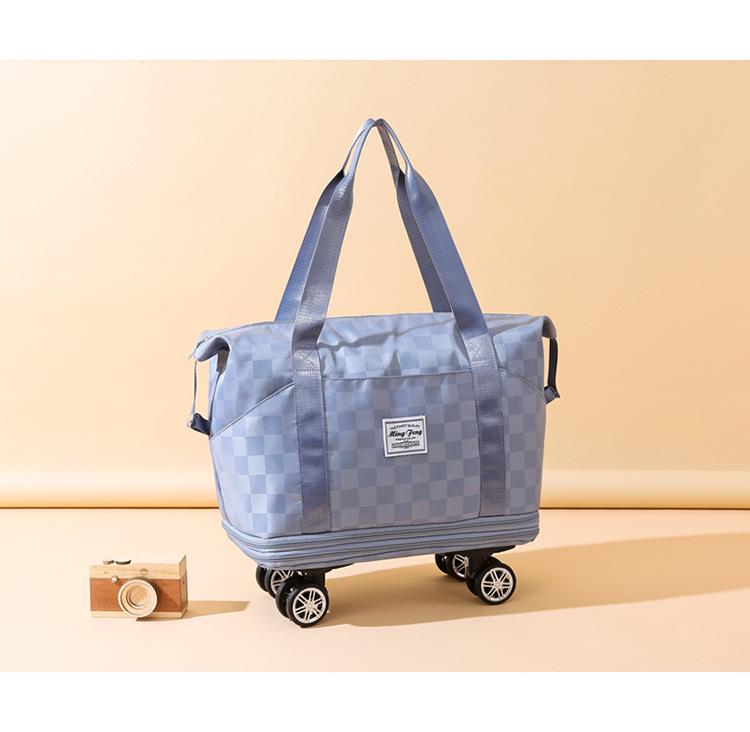 Вместительная расширяемая дорожная сумка на колесах с отделением для сухого/мокрого белья и возможностью переноски в ручной клади для беременных