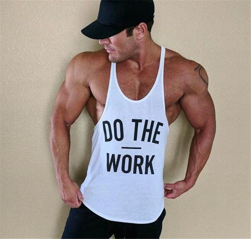 Muscleguys Бодибилдинг Фитнес Golds Gym Футболки с буквенным принтом и графическим принтом Хлопковые майки на бретелях