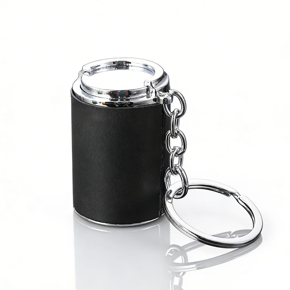 with Snap Closure Coin-holding Jar Keychain Press-type Coin Holder for Supermarket Cashier