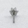 1P diamond Piercing Pt900Platinum/diamond 1.0g Women Used