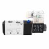 4V210?08 Electric Solenoid Valve Normal 2 Position 5 Ways Air Compressed Drain Valve for Automatic