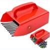 Berry Picker, 1/2 Pack Berry Pickers and Rakes with Metallic Comb and Ergonomic Handle for Easier Berry Picking, Blueberry Rake Scoop for Blueberries