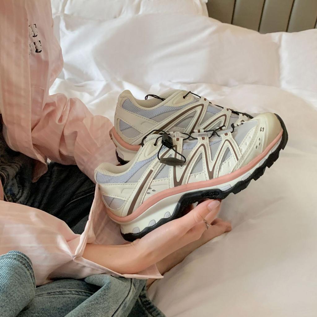 Супер версия~ повседневная спортивная обувь на платформе для отдыха на открытом воздухе женская весна 2025 года дышащая беговая обувь для папы