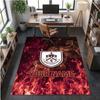 Crystal Velvet Rug Burnley Football Print Custom Name Text Floor Mat Home Decor