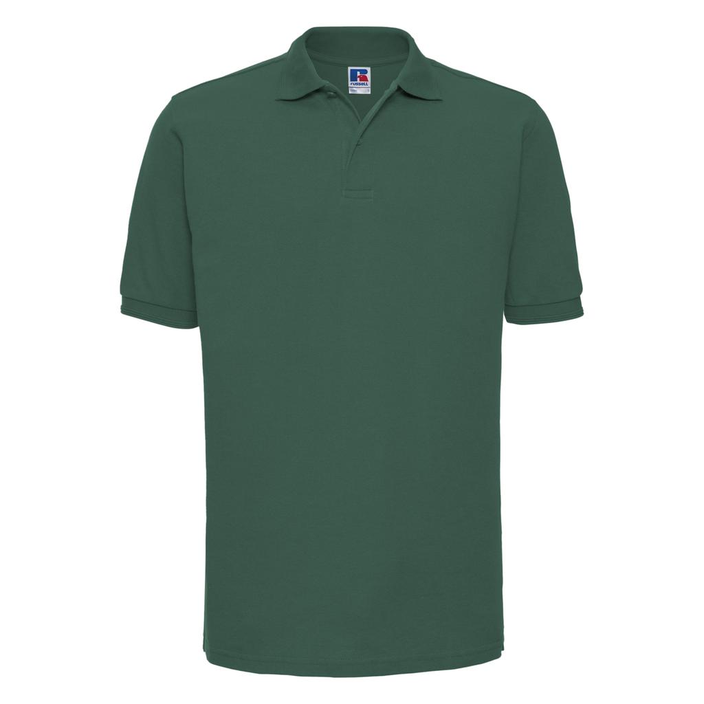Russell Mens Ripple Collar & Cuff Short Sleeve Polo Shirt