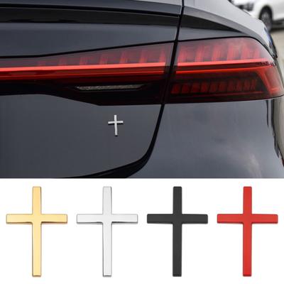 Христианская наклейка на автомобиль 3D значок самоклеящаяся эмблема из сплава наклейка для кузова крыла хвоста для покрытия царапин металлическая автоаксессуар