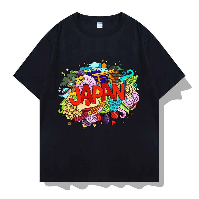 New Tokyo Japan Cultural Eleunisexts Characteristic Theme Tourism Souvenirs Shortsleeved Tshirt Clothes Halfsleeved