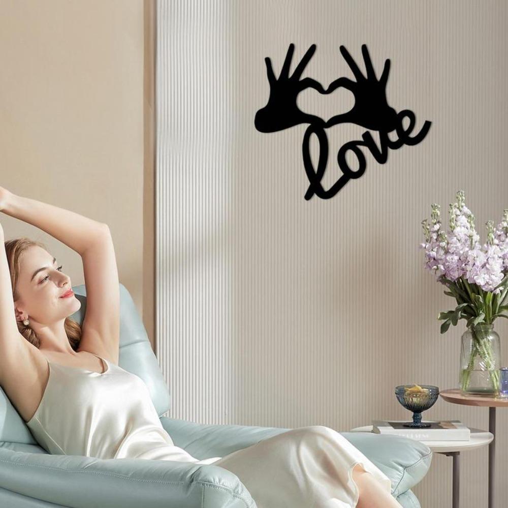 Wall Background Heart Cutouts Wall Hanging Art Wall Silhouette Living Room