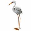 Dekoracyjna Czapla Metalowa 78,5 Cm - Elegancka Figura Do Ogrodu