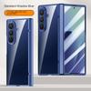 Для Samsung Galaxy Z Fold 7 Гальванизированный Магнитный Чехол со Встроенной Закаленной Стеклянной Передней Пленкой Анти-отпечатки Пальцев Чехол для Телефона