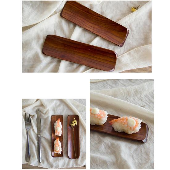 Деревянные продолговатые пельмени, сервировочный поднос для суши, тарелка для салата, хлеба для домашней кухни, товары для распродажи