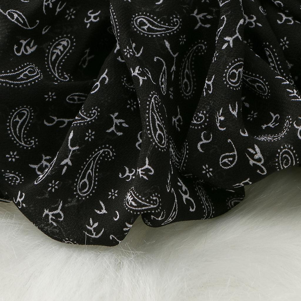 Модные мусульманские резинки для волос с принтом, большие премиальные оверсайз, Малайзия, шифон, большой размер, мусульманские резинки для хиджаба