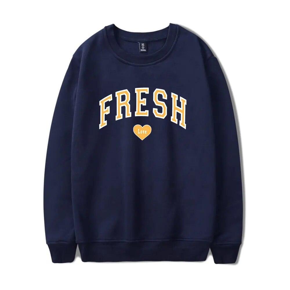 Толстовки с круглым вырезом Sturniolo Triplets Fresh Love Varsity Merch Женская одежда с принтом Повседневная уличная одежда Толстовка Sturniolo Triplets