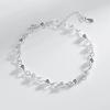 Silver-Plated Fashionable Road Beads Anklet for Women - Cold Style, Trendy Design, Couple's Temperament, Round Beads Niche Bracelet