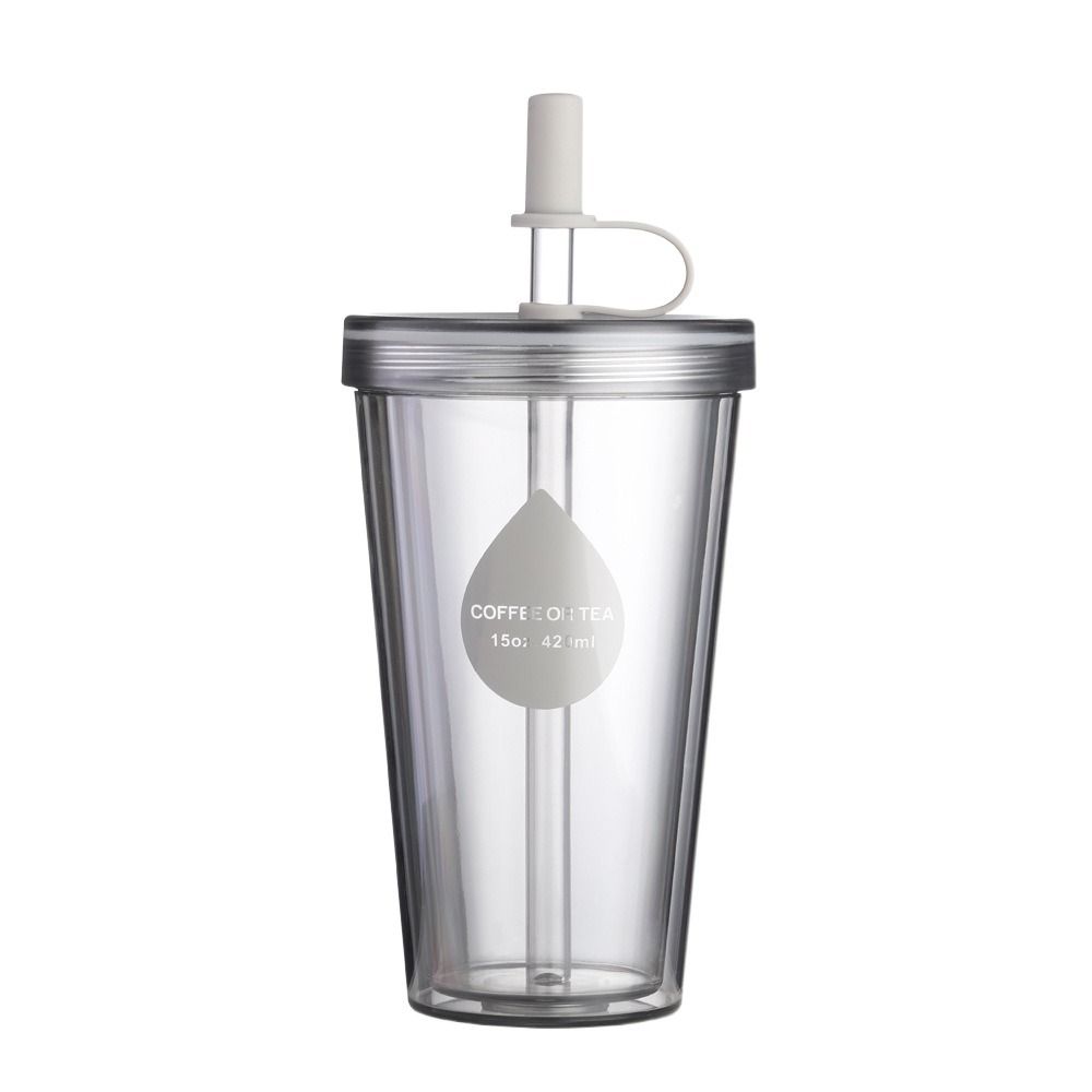 Прозрачные стаканы для холодного кофе Многоразовый стакан для воды Легко моющийся пластиковый стакан Летний