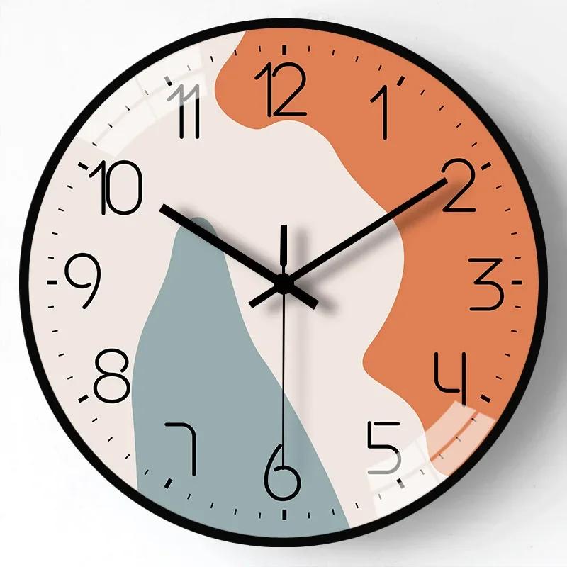 8 дюймов Простые модные настенные часы Тихие красивые трехмерные подходят для учебы Гостиной Спальни Для отправки друзьям