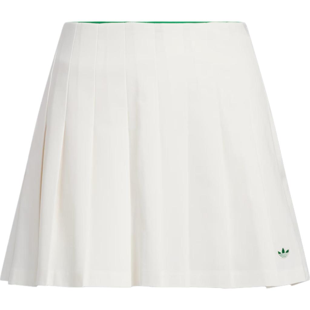 adidas Оригинальные плиссированные шорты-юбка SS25 Модные Мягкие Удобные Универсальные Повседневные Юбки Женские Юбки Меловой-Белый JC6769
