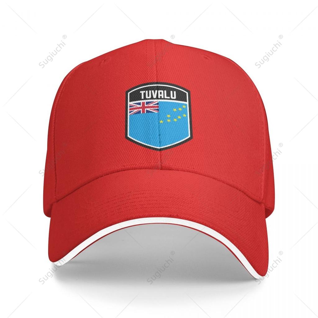 Multifunction Tuvalu Flag Shield Sandwich Baseball Cap Unisex Sports Casual Caps Golf Hat Fishing Outdoors